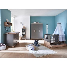 Bild Babyzimmer Cloe 3-tlg. lava matt/eiche sägerau