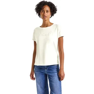 Damen Shirt mit Wording-Stickerei
