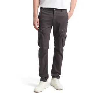 TOM TAILOR Herren 1049438 Tapered Cargo Hose mit Stretch, 10899-Tarmac Grey, 31W / 32L