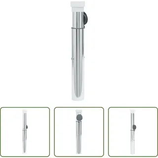 The Living Store Bodenhülse für Sonnenschirm mit 40-50 mm Mast Silbern Aluminum - Silber