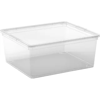 Aufbewahrungsbox C M mit Deckel Transparent