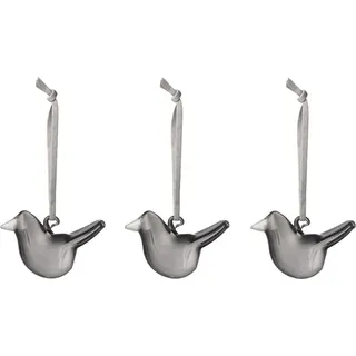 iittala - Mini-Glasvögel grau, 3er Set