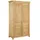 Kleiderschrank OTTO HOME "Rauna, mit Lamellen und Kassetten, klassischer Landhausstil, rustikal", beige (natur geölt), B:113cm H:195cm T:60cm, Massivholz, Schränke, Kleiderschrank, massive Kiefer, Metallgriffe, mehrere Varianten, zeitloses Design
