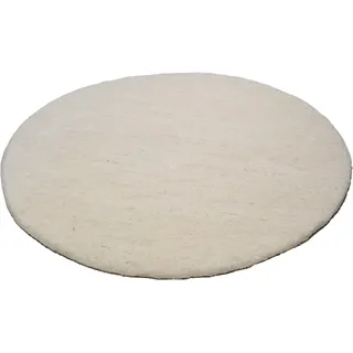 THEKO Amravati Wollteppich Ø 250 cm Beige/Grau