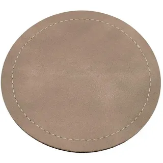 Dieter Knoll Glasuntersetzer , Beige , Kunststoff , 4-teilig , rund , 0.3 cm , Gläser, Untersetzer