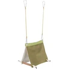 Bild Hanging bird tent cotton 16 × 18 × 20 cm green