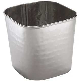 American Metalcraft FCH325 Frittierbecher, quadratisch, gehämmert, Edelstahl, 510 ml Fassungsvermögen, 9,9 cm Höhe, 9,9 cm Breite, 8,9 cm Länge