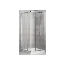 Duka Prima 2000 Glass Eckeinstieg 3-tlg. re.CUD390 190cm weiß ESG-cincilla CUD3900190WEIC10