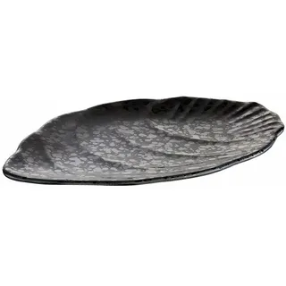 APS 84381 Tablett GLAMOUR, 30,5 x 19 cm, Höhe 1,5 cm, Melamin, schwarz