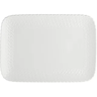 Die weiße Porzellan Tablett Gebäck cm. 31 x 22 Kollektion Momente