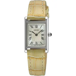 Seiko Quartz Rechteckig Leder 19 mm SWR095P1