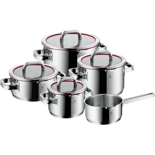 WMF Function 4 Topf-Set 5-tlg. Bratentopf 20 cm rund + 3 x Fleischtopf 16/20/24 cm + Stielkasserolle 16 cm