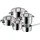Function 4 Topf-Set 5-tlg. Bratentopf 20 cm rund + 3 x Fleischtopf 16/20/24 cm + Stielkasserolle 16 cm