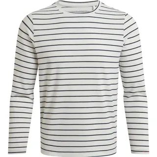 Craghoppers Nosilife Akona Langarm-T-Shirt Weiß/Blau 40