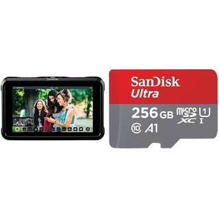 Atomos 5,2" 4K DCI 2160p Shinobi Field-Monitor Recorder/Player & SanDisk Ultra Android microSDXC UHS-I Speicherkarte 256 GB + Adapter