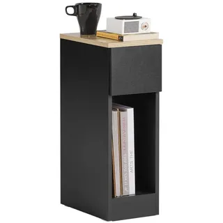 SoBuy Nachtschrank FBT111 20 x 35 x 60 cm Schwarz