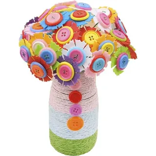 DIY Blumenstrauß in einer Flasche - Nelken