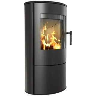 Kratki ROLLO Ø 150 7 kW Schwarz / Innenverkleidung Weiß