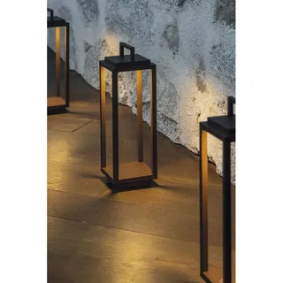 Resort Leuchte Anthrazit, Länge: 140 mm, Breite: 140 mm, Höhe: 540 mm - Schwarz