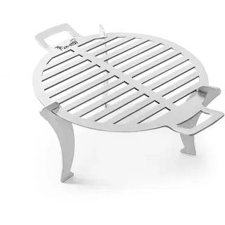 TRICA-System: Mobiles-Outdoor Camping Grill mit Edelstahlgehäuse & Stabilem Stand
