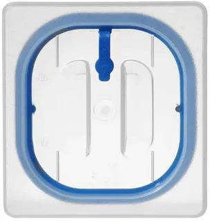 HENDI Gastronorm Deckel, Lufdicht verschließbar, Temperaturbeständig von - 40 Temperaturbeständig bis 80, 176x162mm, GN1/6, Silikon, Polyethelen