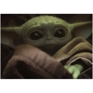KOMAR Bild »Mandalorian The Child Cute Face« Disney Star Wars 1 Stk. tlg. Wandbild, zur Dekoration, im Kinderzimmer | ohne Rahmen, bunt