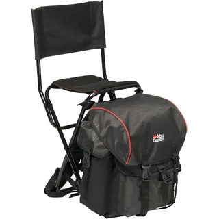 Abu Garcia Rucksack - Angelstuhl mit Rückenlehne, Black/Red