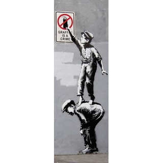 Banksy PPGE8069 Poster, NEU, mehrfarbig, 53x158 cm