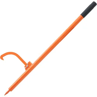 Vevor Fällheber, 1180 mm, Stammheber mit Metallgriff, Hochleistungs-Stammrolle mit max. φ48cm Öffnung, rostbeständiger Stammwender-Kipphaken, Fäll-Stammrolle zum Rollen, Anheben & Wenden von Stämmen