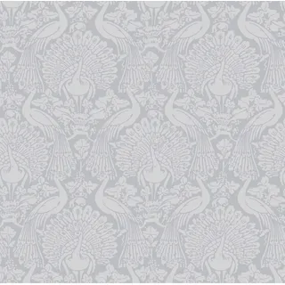 Laura Ashley Vliestapete Peacock Damask Pale Slate 10,05 x 0,52 m
