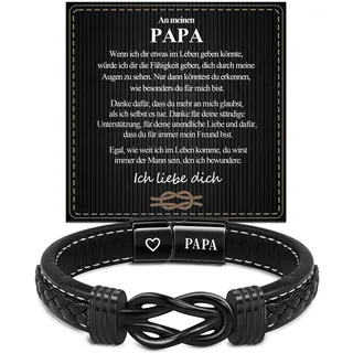 VGWON Vatertagsgeschenk für Papa, Herren Armband für Papa | Ich Liebe Dich Geschenke für Männer