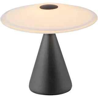 PAUL NEUHAUS LED Tischleuchte "ELIPSA", schwarz, 1, Ø 20cm H: 18cm, 1 Stk., Leuchten, Touchdimmer, Memoryfunktion, Opalglas, LED Tischleuchte