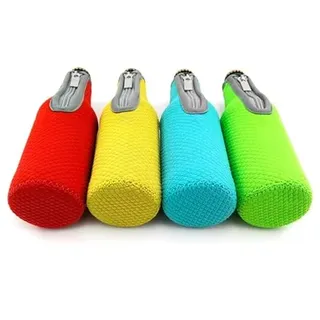 4er Pack - Isolierende Neoprenhüllen mit Reißverschluss für Bierflaschen, Alkopops usw. - von Lifeswonderful