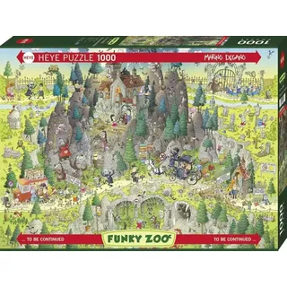 Heye Puzzle Grü ner Zoo - Standard 1000 Teile