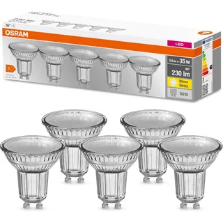 Osram LED Reflektor 4058075157941 2,6 W GU10 warmweiß 5 St.