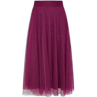 Tüllrock ZERO "Tüllrock mit elastischem Bund", Damen, Gr. 44, lila (magenta lila), Einsatz: 100% Polyester PES., Röcke Tüllrock