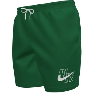 Badeshorts NIKE "5" VOLLEY SHORT", Herren, Gr. S, N-Gr, grün (malachite), Web, Obermaterial: 100% Polyester, Badehosen Badeshorts, mit integrierter Mesh-Innenhose, mit seitlichen Taschen