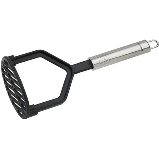 Fackelmann Kartoffelstampfer 25 cm OVALGRIFF Edelstahl Schwarz/Silber
