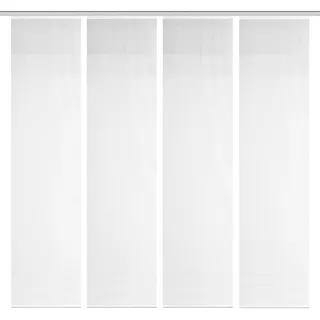 VISION S Schiebegardine »4ER SET ROM« Paneelwagen 4 Stk. tlg. HxB: 260x60, Schiebevorhang 4er Set Uni, weiß