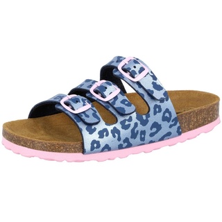 LICO Mädchen Bioline Kids Pantoletten, Blau/ Rosa, 40 EU