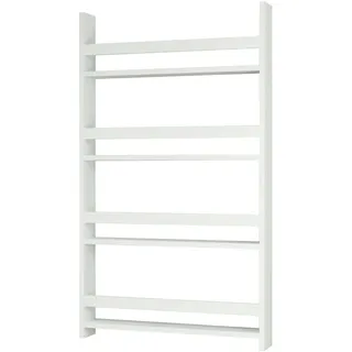 [en.casa] Kinderregal Sotenäs 120 x 74 x 10 cm Spanplatte weiß