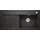 Zenar XL 6 S rechts Einbau von Oben Silgranit schwarz Handbetätigung 1000 x 510 mm