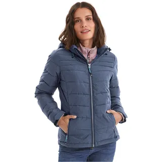 KILLTEC Damen Jacke In Daunenoptik Skane WMN Quilted JCKT A - Damenjacke mit abzippbarer Kapuze - Übergangsjacke ist wasserabweisend - Steppjacke, dunkelnavy, 46, 35615-000