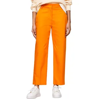 Tommy Hilfiger Damen Hose Chino Slim Fit, Orange (Rich Ochre), 44