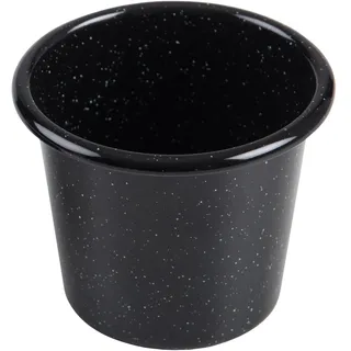 Riess 0674-022 Classic-Backförmchen Muffinförmchen hoch, CLASSIC - BACKFORMEN, Durchmesser 8 cm, Höhe 7,5 cm, Emaille, schwarz