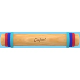 Chefclub Nudelholz mit Silikonringen
