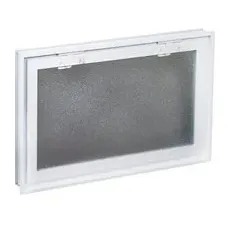 Lüftungsfenster mit Fliegengitter anstatt 6 Glasbausteine 19 cm x 19 cm x 8 cm