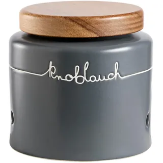 Homeware Profession. Vorratsdose , Akaziefarben , Keramik , Akazie , vollmassiv , 1.05 l , rund , 13 cm , Lfgb , lebensmittelecht , Küchenzubehör, Vorratsbehälter, Vorratsdosen