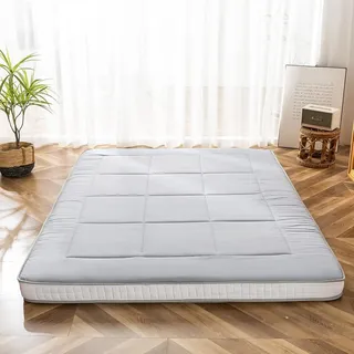 Futon-Matratzen, gepolsterte japanische Bodenmatratzen, gesteppte Bettauflagen, extra dicke, zusammenklappbare Schlafkissen, atmungsaktive Liegeflächen für den Boden, Gästebetten, Schlafsofas (leicht)