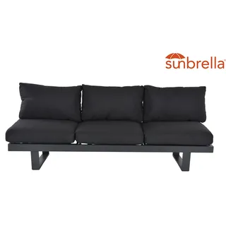 CLEMENTO Fargo Loungebank Aluminium Sunbrella